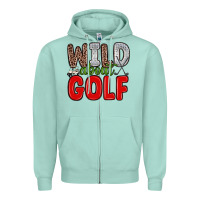Seafoam wild about golf Zipper Hoodie - Zillion Design Studio