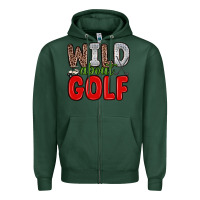 Sports Green wild about golf Zipper Hoodie - Zillion Design Studio