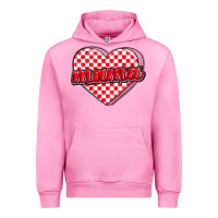 Fuchsia Pink valentine mama Urban Hoodie - MaliasSmallBusiness