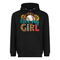 Black love my girl baseball Heavyweight Hoodie - HRA Design Shop