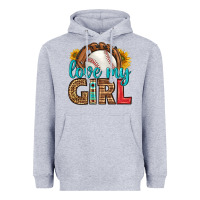 Heather Grey love my girl baseball Heavyweight Hoodie - HRA Design Shop