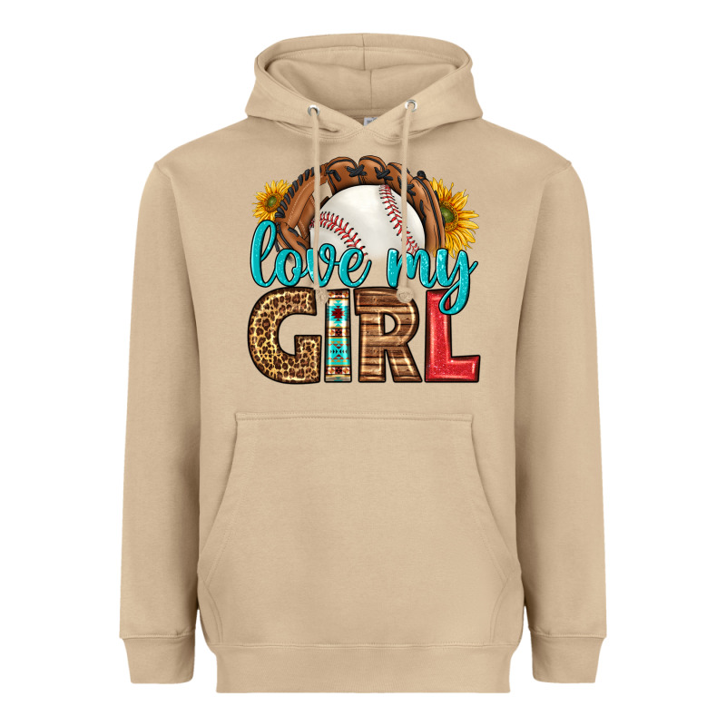 Love My Girl Baseball Heavyweight Hoodie by HRA Design Shop | Teevron