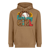 Toasted Coconut love my girl baseball Heavyweight Hoodie - HRA Design Shop