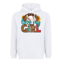 White love my girl baseball Heavyweight Hoodie - HRA Design Shop
