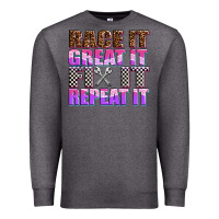 Charcoal Heather race ıt great ıt fıx ıt repeat ıt Premium Sweatshirt - AdoDesignShop