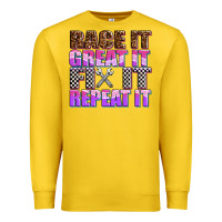 Lemon race ıt great ıt fıx ıt repeat ıt Premium Sweatshirt - AdoDesignShop