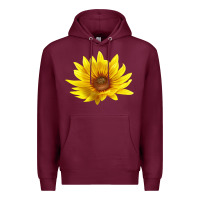 Burgundy Maximillian Perennial Sunflower Premium Hoodie - LillyAllenDesigns