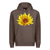Coffee Maximillian Perennial Sunflower Premium Hoodie - LillyAllenDesigns