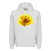 Dove Grey Maximillian Perennial Sunflower Premium Hoodie - LillyAllenDesigns