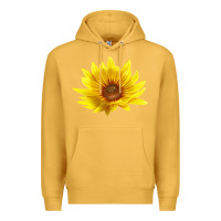 Mustard Maximillian Perennial Sunflower Premium Hoodie - LillyAllenDesigns