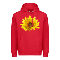 Red Maximillian Perennial Sunflower Premium Hoodie - LillyAllenDesigns
