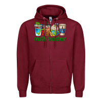 Burgundy math teacher coffee cups Zipper Hoodie - texasbilliewilder