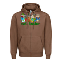 Chestnut math teacher coffee cups Zipper Hoodie - texasbilliewilder