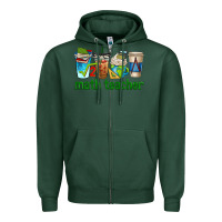 Sports Green math teacher coffee cups Zipper Hoodie - texasbilliewilder
