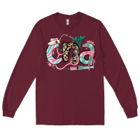 Burgundy floral cna certified nursing assistant Long Sleeve Tee - RanaPortraitStore