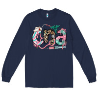 Navy floral cna certified nursing assistant Long Sleeve Tee - RanaPortraitStore