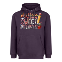 Plum my class is full of sweet hearts Heavyweight Hoodie - RacoonDesign