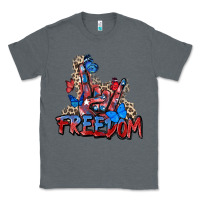 Charcoal Heather freedom rock hand Classic Tee - Zillion Design Studio