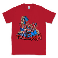 Red freedom rock hand Classic Tee - Zillion Design Studio