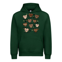 Forest Green black history month hearts Urban Hoodie - MaliasSmallBusiness