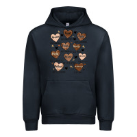 Navy black history month hearts Urban Hoodie - MaliasSmallBusiness