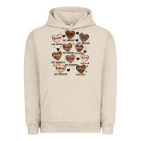 Pigment French Oak black history month hearts Urban Hoodie - MaliasSmallBusiness