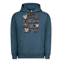 Pigment Midnight Navy black history month hearts Urban Hoodie - MaliasSmallBusiness