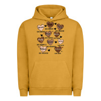 Pigment Peanut Butter black history month hearts Urban Hoodie - MaliasSmallBusiness
