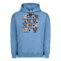 Pigment Pebble Blue black history month hearts Urban Hoodie - MaliasSmallBusiness