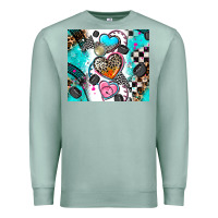 Seafoam race heart Premium Sweatshirt - AdoDesignShop