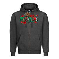 Charcoal Heather mexicana Zipper Hoodie - texasbilliewilder