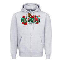 Heather Grey mexicana Zipper Hoodie - texasbilliewilder