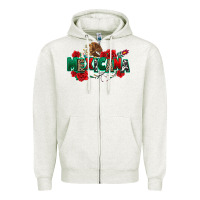 Oatmeal Heather mexicana Zipper Hoodie - texasbilliewilder