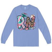 Colony Blue floral rn registered nurse Long Sleeve Tee - RanaPortraitStore