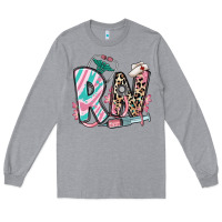 Heather Grey floral rn registered nurse Long Sleeve Tee - RanaPortraitStore