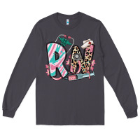 Smoke floral rn registered nurse Long Sleeve Tee - RanaPortraitStore