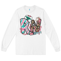 White floral rn registered nurse Long Sleeve Tee - RanaPortraitStore