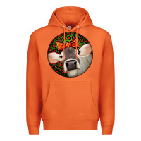 Carrot Christmas Cow, Premium Hoodie - Jasminsmagicworld