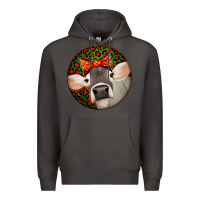 Smoke Christmas Cow, Premium Hoodie - Jasminsmagicworld