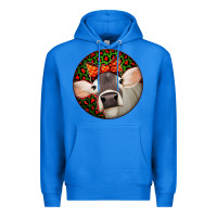 True Royal Christmas Cow, Premium Hoodie - Jasminsmagicworld