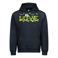 Navy st patricks love nurse Urban Hoodie - MaliasSmallBusiness