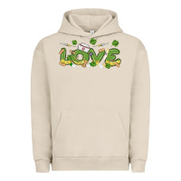 Pigment French Oak st patricks love nurse Urban Hoodie - MaliasSmallBusiness