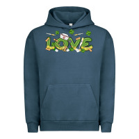 Pigment Midnight Navy st patricks love nurse Urban Hoodie - MaliasSmallBusiness