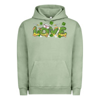 Pigment Oil Green st patricks love nurse Urban Hoodie - MaliasSmallBusiness