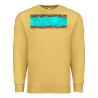 Antique Gold turquoise leopard Premium Sweatshirt - JahusDesignShop
