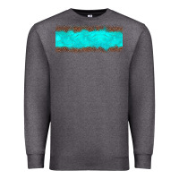 Charcoal Heather turquoise leopard Premium Sweatshirt - JahusDesignShop