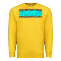 Lemon turquoise leopard Premium Sweatshirt - JahusDesignShop
