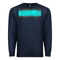Navy turquoise leopard Premium Sweatshirt - JahusDesignShop
