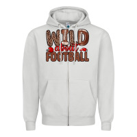 Wild About Football Zipper Hoodie | Teevron