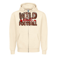 Sandshell wild about football Zipper Hoodie - Zillion Design Studio